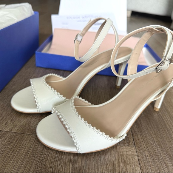 Stuart Weitzman Shoes - Stuart Weitzman NWT White Bridal Sandals